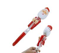 Stylos pour École, Stylo Père Noël avec Mouvement de Boxe, Outil Gel avec Lumière Jouet Mignon Encre Anti-Stress Femmes Hommes Enseignants Élèves Fêtes Journal Bureau Maison Bibliothèques École