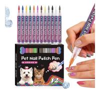 Stylos pour Griffes de Chien 12 Pièces Marqueurs Imperméables pour Griffes | Stylos à Dessin pour Ongles de Chats pour Maîtres Animaux Maison Fêtes Anniversaire Salon Photo