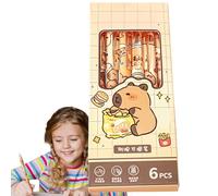 Stylos pour la journalisation,stylo avec gomme,Cartoon Animal Modèle rétractable Gel Pen - Supplies d'études d'étudiants, 0,5 mm Fine Point Smooth Writing Journaling Supplies for Kids Adults