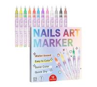 Stylos pour , pointe fine, poids léger, ergonomique, bricolage | Marqueur pour nail art adapté pour la maison, les anniversaires, les vacances, la petite amie, la femme et les débutants