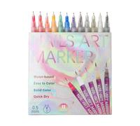 Stylos Pour Vernis À Ongles 12 Couleurs D'Outils D'Art Pour La Manucure