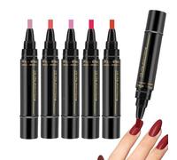 Stylos Pour Vernis À Ongles - Stylos À Ongles Imperméables | Marqueur D'art, Ensemble De Beauté Longue Tenue À Séchage Rapide De 6 Pièces, Marqueur D'art De Manucure, Outil De Conception De Précision,