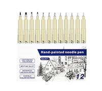 Stylos professionnels pour dessin - Marqueurs à pigments à pointe fine - Marqueurs polyvalents pour scrapbooking, fournitures d'artistes pour , adolescents, garçons, filles, adultes