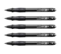 Stylos Roller - BIC - Gel-ocity GEL - Pointe Moyenne 0 7mm - Rechargeable - Noir