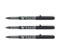 Stylos roller V Ball VB5 - PILOT - Encre liquide - Pointe métal Fine Noir