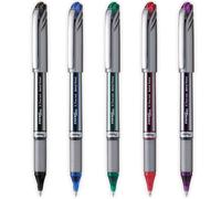 Pentel - Stylo roller EnerGel Liquid Plus BL27 - Encre gel 0,7 mm Pointe métal - violet