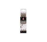 Stylos - Sakura - Pigma Micron - Set de 3 - Noir - Tailles assorties