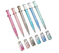 Stylos Seringue Infirmiers | Écriture Réaliste Noire Fluide 0,38 mm | Stylos à Encre Gel pour Étudiants,Idéal pour les Adultes et les Étudiants Maison École Bureau Prise de Notes et Écriture au