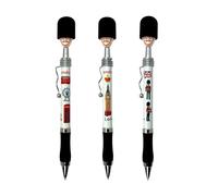 Stylos souvenirs de Londres - Stylo à bille Union Jack - Stylo à bille 3 soldats de garde avec monuments célèbres - Stylo Londres - Stylo cadeau de la garde royale britannique