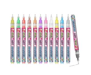 Stylos Vernis à Ongles | 12 Couleurs Marqueurs d'Art d'Ongle Faites-le Vous-Même Outils,Outils à Pointes pour Décorations et Design de | Cadeau pour Femme Fille pour les