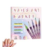 Stylos Vernis À Ongles, 12 Pièces Liner d'Art de Peinture Fine à Séchage Rapide, Ensemble de Marqueurs Vernis Gel, Pour Filles Femmes Débutants Toile Artisanat Salon Maison