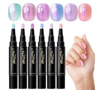 Stylos Vernis À Ongles Crayon Gel Pailleté 6 Couleurs