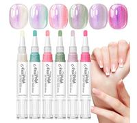 Stylos Vernis Ongles 6 Couleurs Haute Brillance Séchage Rapide Longue Tenue