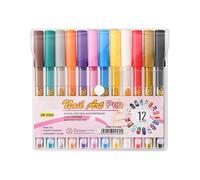 Stylos Vernis Ongles Séchage Rapide - Lot de 12 Stylos Pro | Gel à Séchage Rapide Stylo Vernis,pour Fêtes Quotidiennes Mariage Vacances Printemps Été Halloween Filles Ados