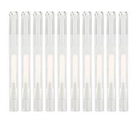 Stylos Vides Transparents 3ml en Plastique, Lot 10, à Brosse | Format Blanc de Voyage 3ml, Usage Business Trip et Déplacement, Léger, Anti-Fuite, Facile à Utiliser
