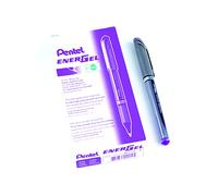 Stylotel 0.7 mm Energel Plus Roller Stylo - Violet (Lot de 12 Stylos)