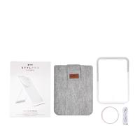 StylPro Miroir de courtoisie – Grossissant x10, rechargeable, LED intensité variable, étui de voyage