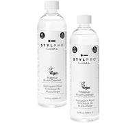 Stylpro Makeup Brush Cleanser (2x 500ml), Liquide Nettoyant Pour Pinceaux De Maquillage, Élimine Le Maquillage Gras Des Pinceaux Utilisé Avec Notre Appareil Primé De Nettoyage Et De Séchage.