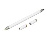 Stylu Multifonctionnel Noir avec des Plumes Précises et 2 Fibres pour Pho et Comprimés (White)