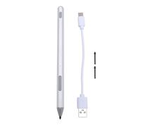 Stylus CheoTime Stys pour l'écran Tactile, Stylet capacitif à Haute sensibilité 4096 Niveaux de Pression Tablet Rechargeable Tablet Protocole pour écran Tactile MPP2.0 (Argent)