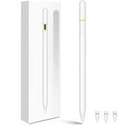 Stylus Pen For Ipad 9Th & 10Th Gen, 5Min Fast Charge For Ipad/Pro/Air/Mini (2018-2024) With Tilt Sensitive& Palm Rejection& Magnetic For Professional Drawing, Writing, Design (White)