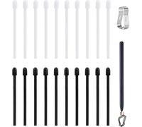 Stylus Tip, Marker Tips for Remarkable 2, Replacement Nib for Touch Screen, Compatible with Samsung N3/N4/N5/P580/P600, with Tweezers (Black + White)