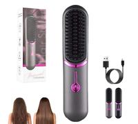 Styluse Hair Straightener, 2 in 1 Cordless Hair Straightener and Curler, 3 Gear Ajustable Temperature, Smooth, Frizz-Free, for All Hairs Type (Gray)