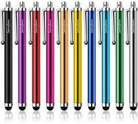 StylusHome - Lot de 10 stylets capacitifs haute précision pour iPad, iPhone, tablettes, Samsung Galaxy et tous les appareils à écran tactile universels