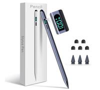 Styluslink Crayon 2 en 1 pour iPad (2018-2025) avec écran d'alimentation LED, rejet de la paume de charge rapide, stylet pour iPad Pro 11"/12,9"/13", 11/10/9/8/7/6e génération, Air 3/4/5/M2/M3, Mini 5