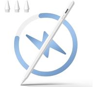 StylusLink Stylet actif pour Apple iPad Pencil compatible avec iPad 6e à 10e, iPad Pro 12,9/11", iPad Mini 5/6e, iPad Air 3e/4e/5 (1 stylet/3 pointes)