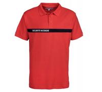 stylx design Polo SECURITE Incendie - Polo Rouge Manches Courtes brodé SECURITE Incendie