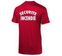 Stylx Design Tshirt Humoristique - Cadeau Original - Rouge Sécurité Incendie