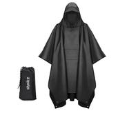 Stynice Poncho Pluie Imperméable - Unisexe Cape de Pluie avec Capuche Multifonctionnel 3-en-1 pour Camping Randonnée Pêche Voyage