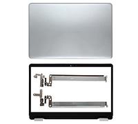 STYOZDH Coque arrière LCD, Cadre Avant, charnières, Coque inférieure pour Inspiron 15 5584 Argent(AB and Hinge)