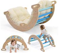STYPLZ Parcours motricité bébé,Jeu d'escalade Montessori, Jouets d'escalade d'intérieur, Aire de Jeux intérieure Jungle Gyms, Jeu d'escalade 2 Combinaisons pour Tout-Petits（C）