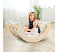 STYPLZ Parcours motricité bébé,Jeu d'escalade Montessori, Jouets d'escalade d'intérieur, Aire de Jeux intérieure Jungle Gyms, Jeu d'escalade 2 Combinaisons pour Tout-Petits（A）