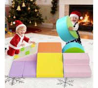 STYPLZ Toboggans d'intérieur et Structures de Jeux,Parcours motricité bébé, Bloc Mousse motricité bébé de Souples géants en Mousse,Jouets d'escalade pour Les Tout-Petits de 1 à 3 Ans (JM-99882)