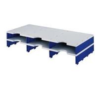 styro styro module d'extension styrodoc trio, 6 compartiments, noir Noir G