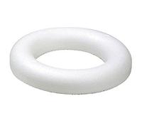Styropor - Lot de 2 demi-anneaux en polystyrène, blanc, 30 cm
