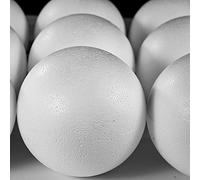 Styropor Lot de 5 Boules en polystyrène de 120 mm, EPS, Blanc, 12 cm