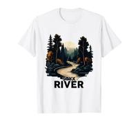 Styx River T-shirt rétro minimaliste River Styx T-Shirt