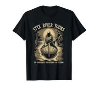 Styx River Tours Mythologie Grecque drôle T-Shirt, Homme, Noir, 6XL