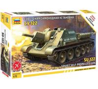Su-122 Soviet Réservoir Destroyer 1:72 Plastique Model Kit Zvezda