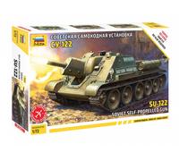 SU-122 Soviet Self-Propelled Gun - ZVEZDA 1/72 PLASTIC KIT
