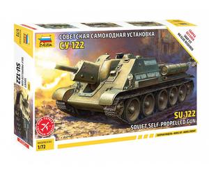 SU-122 Soviet Self-Propelled Gun - ZVEZDA 1/72 PLASTIC KIT