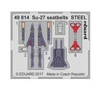 Maquette Eduard Su-27 Seatbelts Steel For Hobby Boss - 1:48e - Accessories