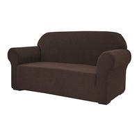 SU SUBRTEX Housse de canapé Extensible en Tissu Jacquard élasthanne pour canapé, Fauteuil, Protection antidérapante de Meubles (Taille XL, Marron foncé)