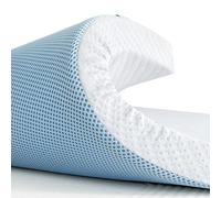 SU SUBRTEX Surmatelas en Mousse à mémoire de Forme infusée de Gel avec Housse Lavable ventilée en Bambou, conçu pour soulager la Pression (5 cm, 180 x 200 cm)