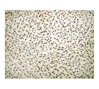 SUALSA Tapis Donia Design Moderne Motif Uni (57 x 110 cm, Ivoire)