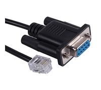 Suamdoen Câble adaptateur DB9 RS232 vers RJ11 pour Mega-fabs D1 Servo Driver D1-DNT07A D1-DNT08A (180 cm, Noir, 1 unité)